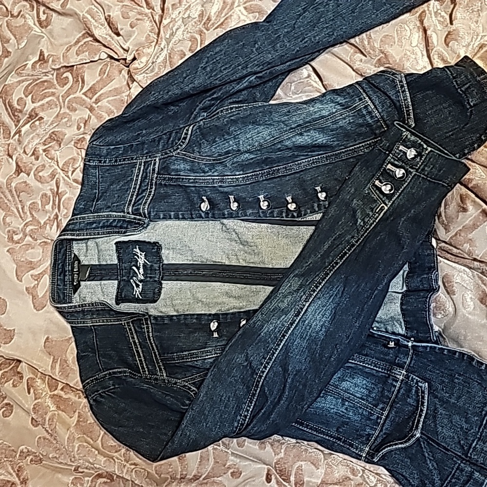 White house black market jean jacket